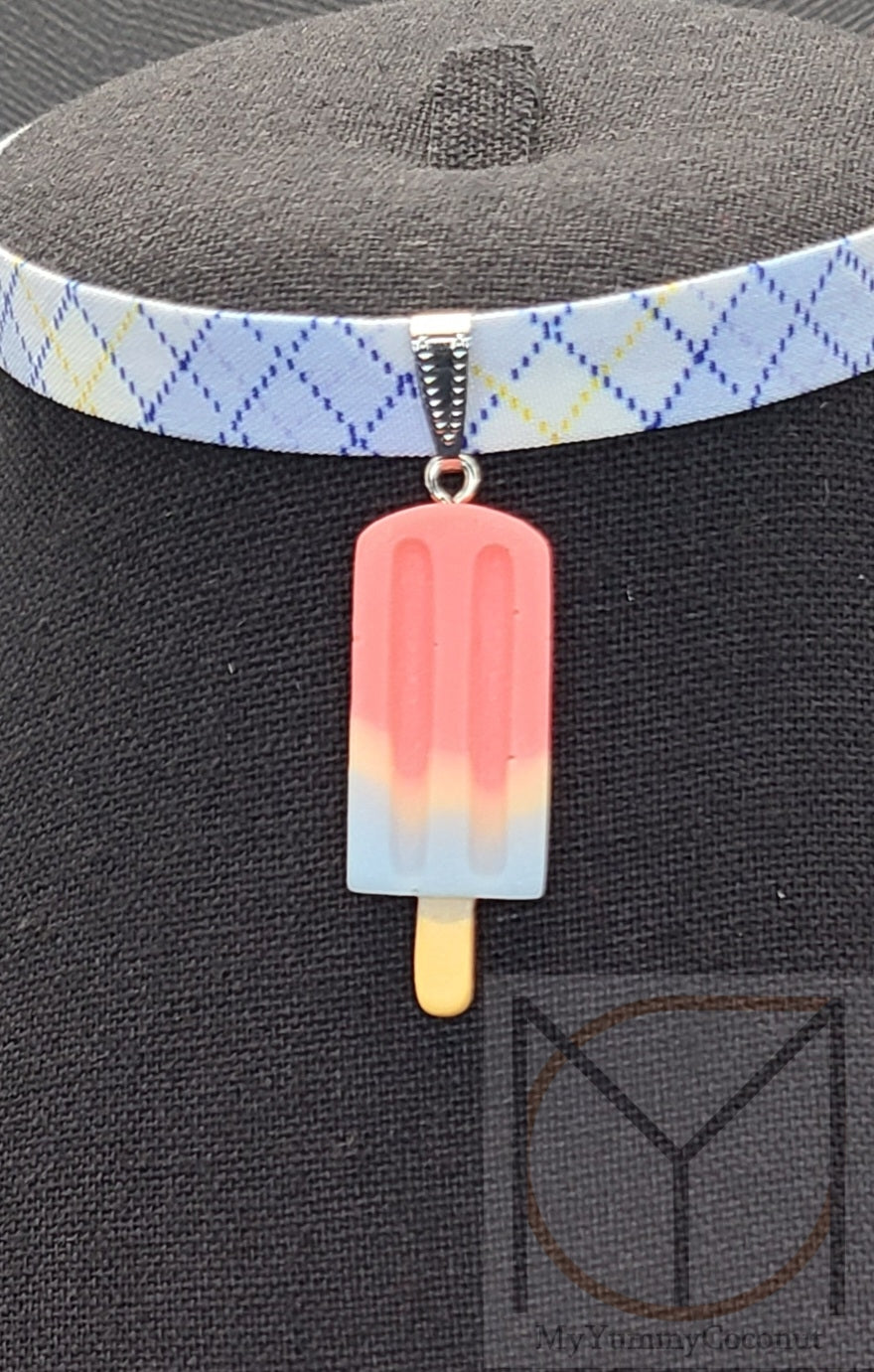 Dreamsicle Popsicle Choker Necklace from the Yummy Snacks Collection