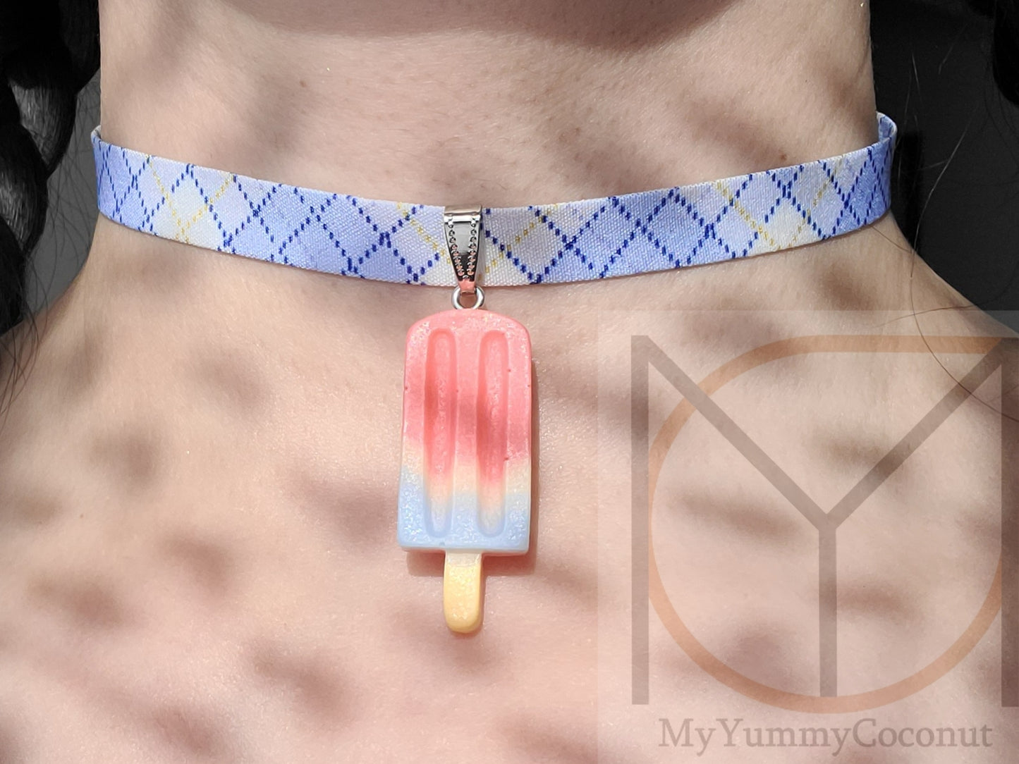 Dreamsicle Popsicle Choker Necklace from the Yummy Snacks Collection