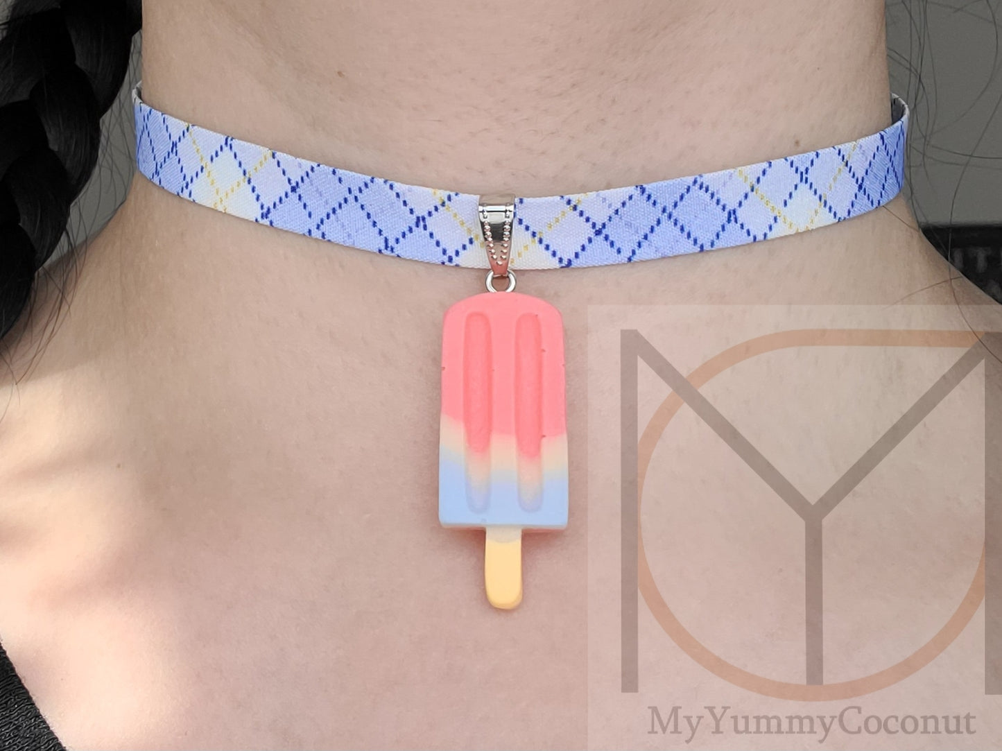 Dreamsicle Popsicle Choker Necklace from the Yummy Snacks Collection