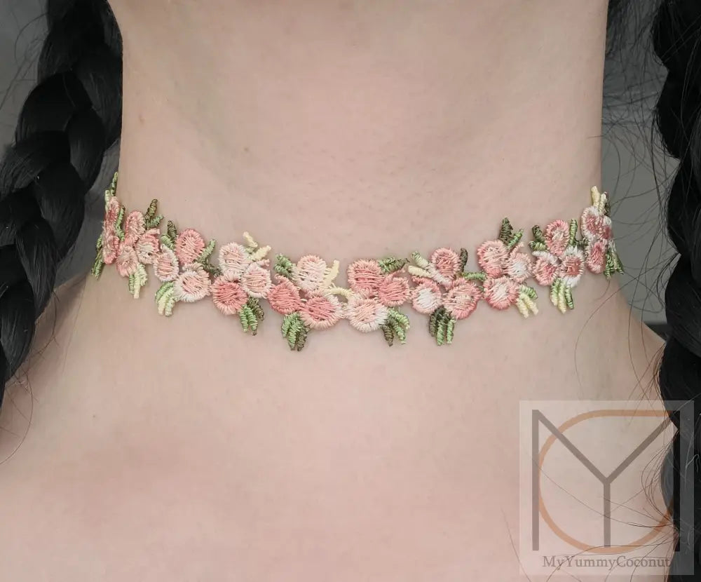 Embroidered Flower Bouquet Spring Vibes Jewelry