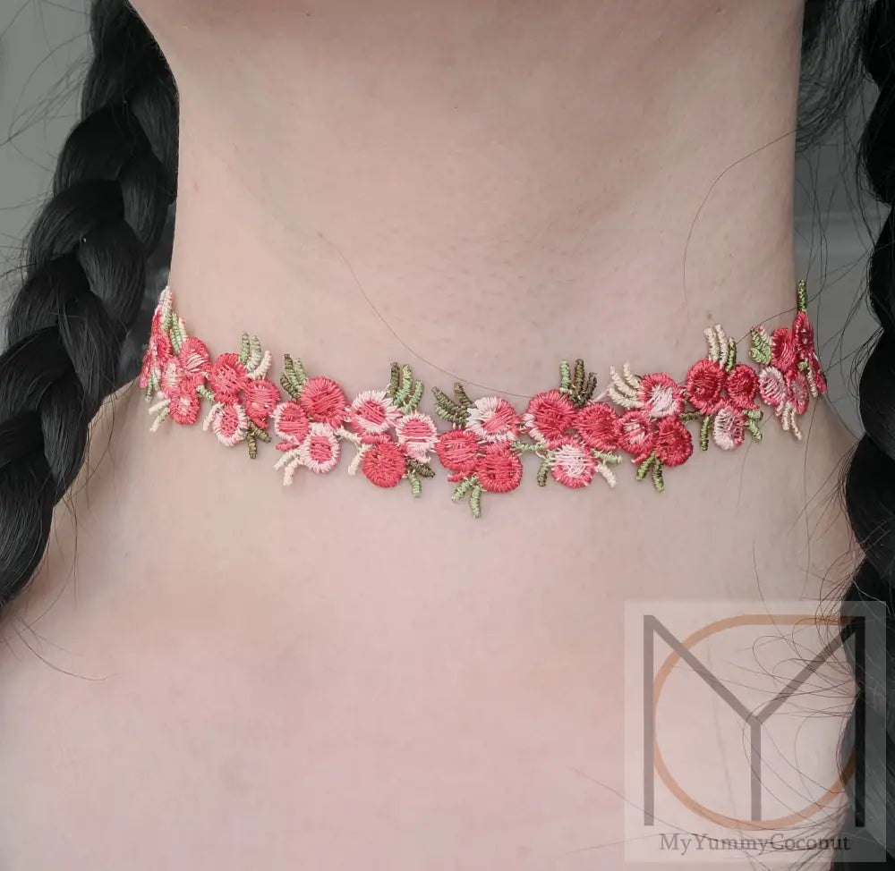 Embroidered Flower Bouquet Spring Vibes Jewelry