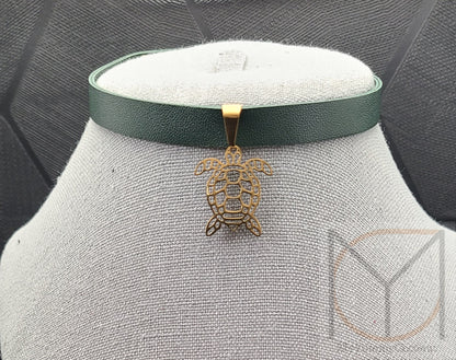 Elegant Turtle Choker Necklace of Longevity For Men and Women from the Cute Finds Collection